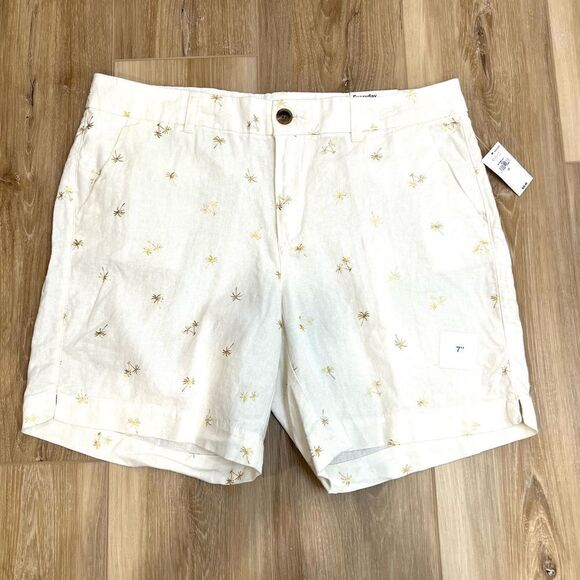OLD NAVY Mid Rise Everyday Linen Blend Shorts Size 12 - Picture 1 of 7